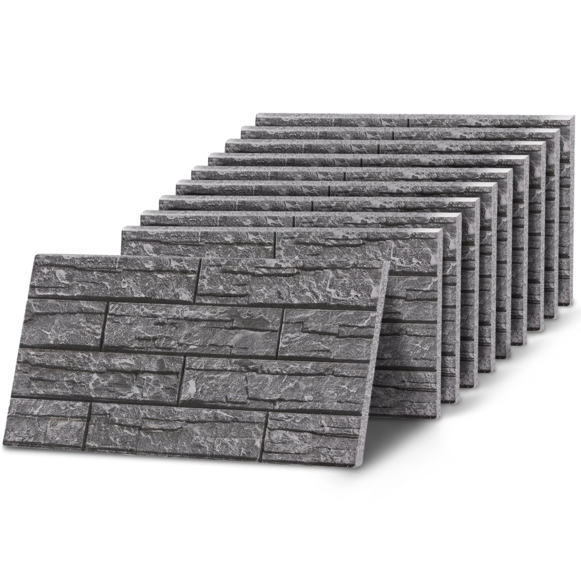 KESTAS-106 Marble Grey Block slate effect wall panel, decorative 3D panel for indoor and outdoor use
