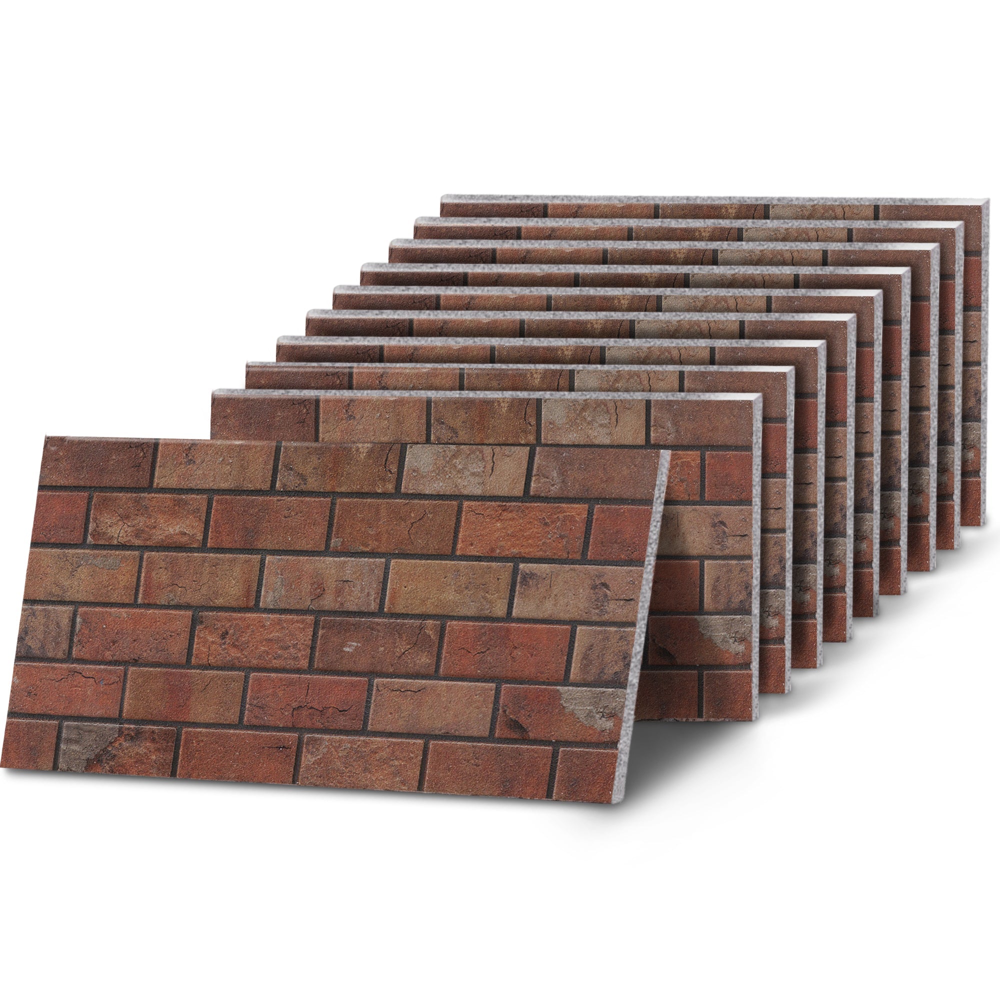 TUGLA-602 Classic Warm Red brick effect wall panel, decorative 3D panel for indoor and outdoor use