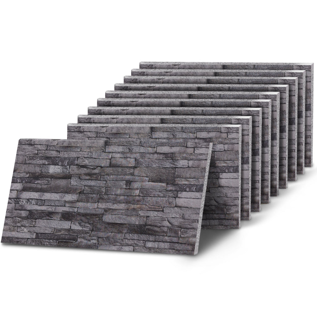 OYTAS-101 Charcoal slate effect wall panel, decorative 3D panel for indoor and outdoor use