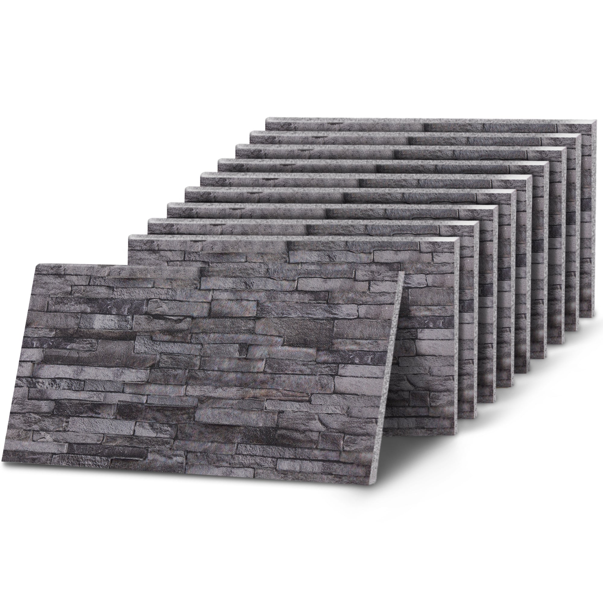 OYTAS-101 Charcoal slate effect wall panel, decorative 3D panel for indoor and outdoor use