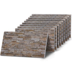 OYTAS-107 Natural Cream slate effect wall panel, decorative 3D panel for indoor and outdoor use