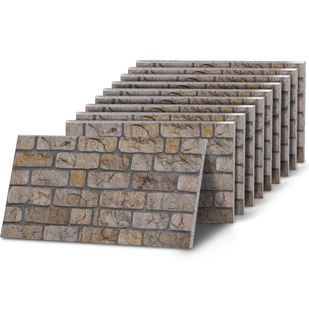TAS-607 Rustic Sandstone brick effect wall panel, decorative 3D panel for indoor and outdoor use