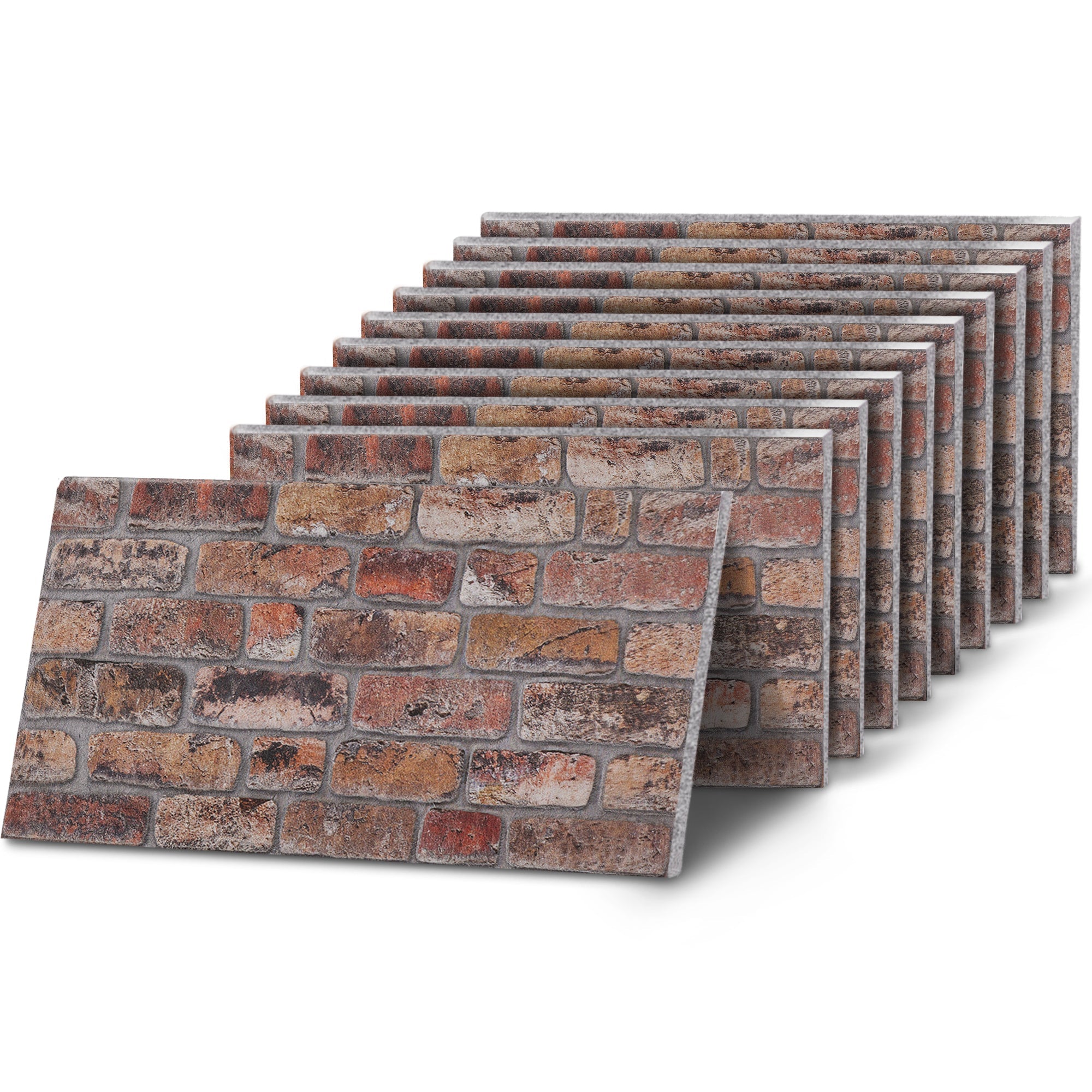 TAS-615 Rustic Weathered Brown brick effect wall panel, decorative 3D panel for indoor and outdoor use