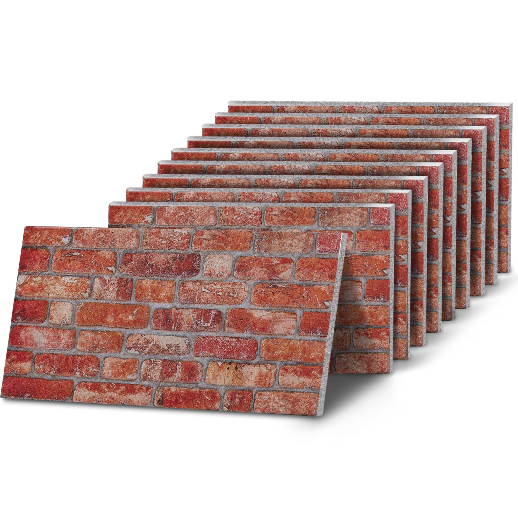 TAS-712 Rustic Farmhouse Red brick effect wall panel, decorative 3D panel for indoor and outdoor use