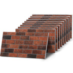 TUGLA-611 Classic Dark Burgundy brick effect wall panel, decorative 3D panel for indoor and outdoor use
