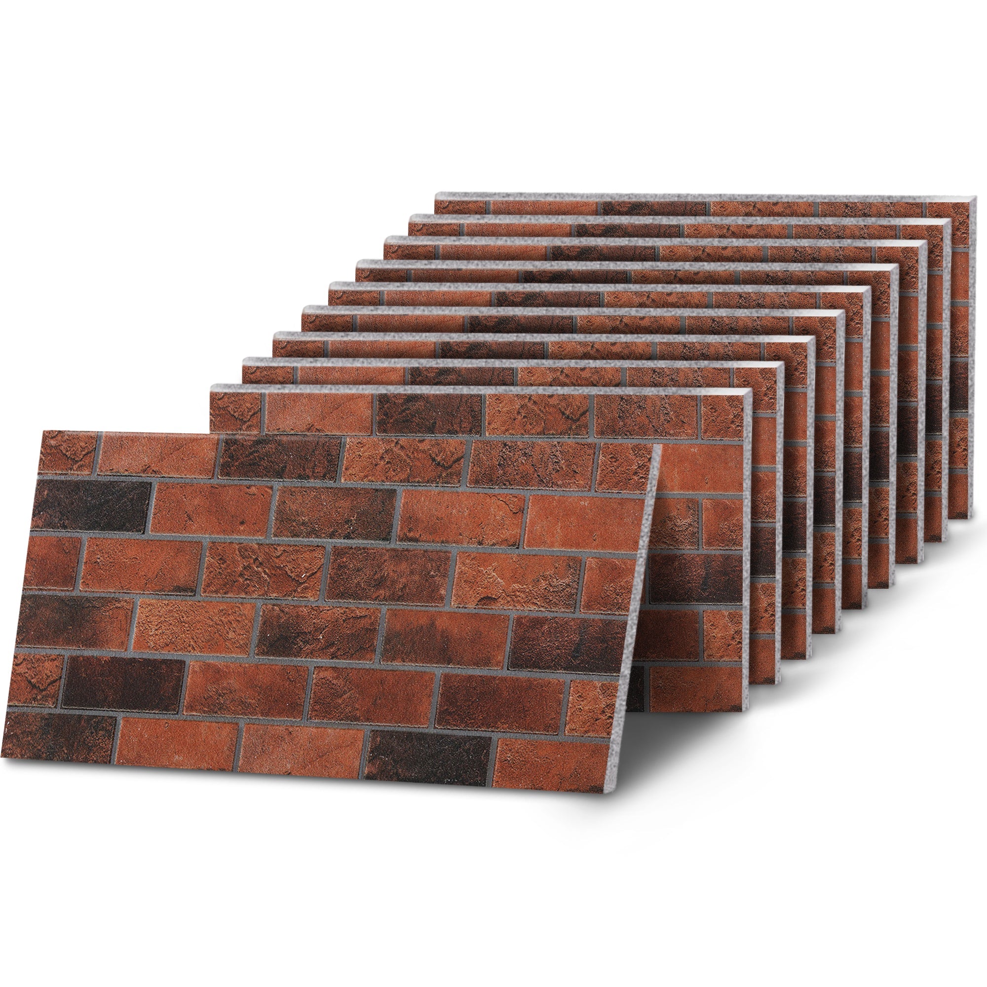 TUGLA-611 Classic Dark Burgundy brick effect wall panel, decorative 3D panel for indoor and outdoor use