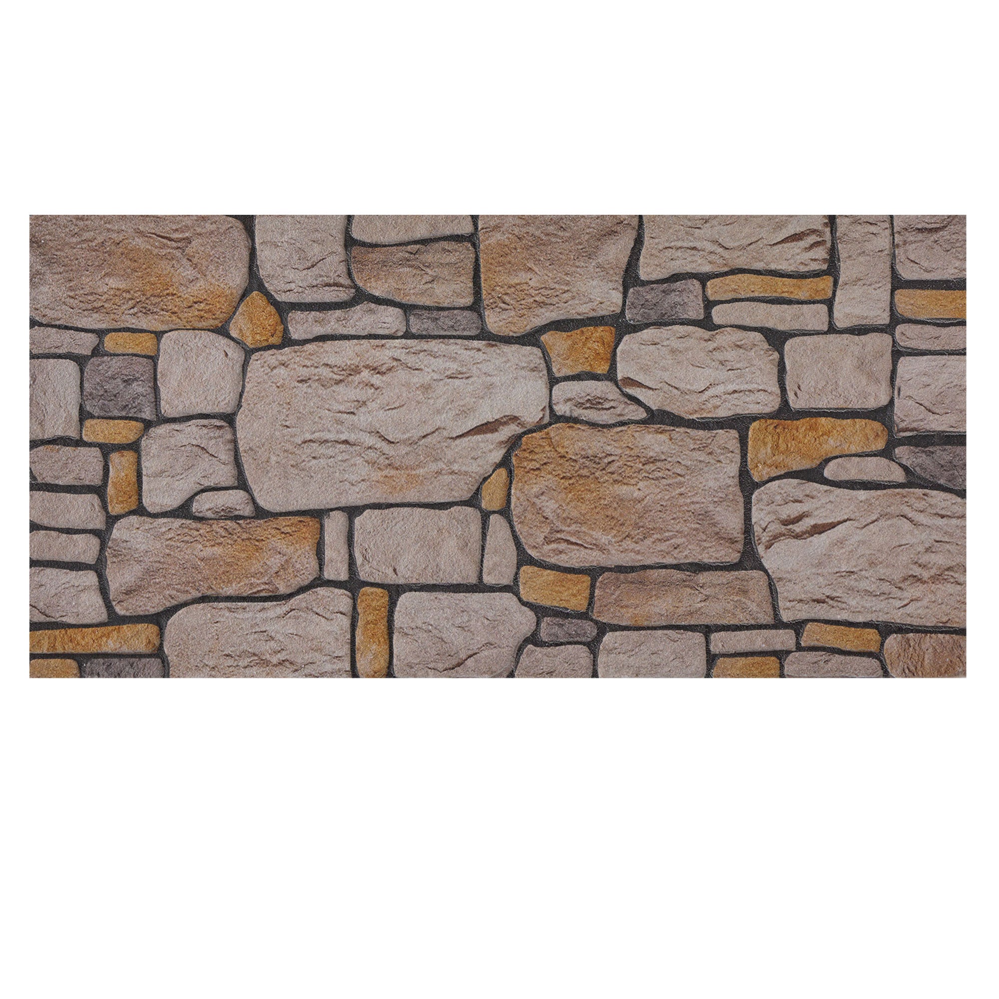 BUZTAS-106 Cottage Warm Sand stone effect wall panel, decorative 3D panel for indoor and outdoor use