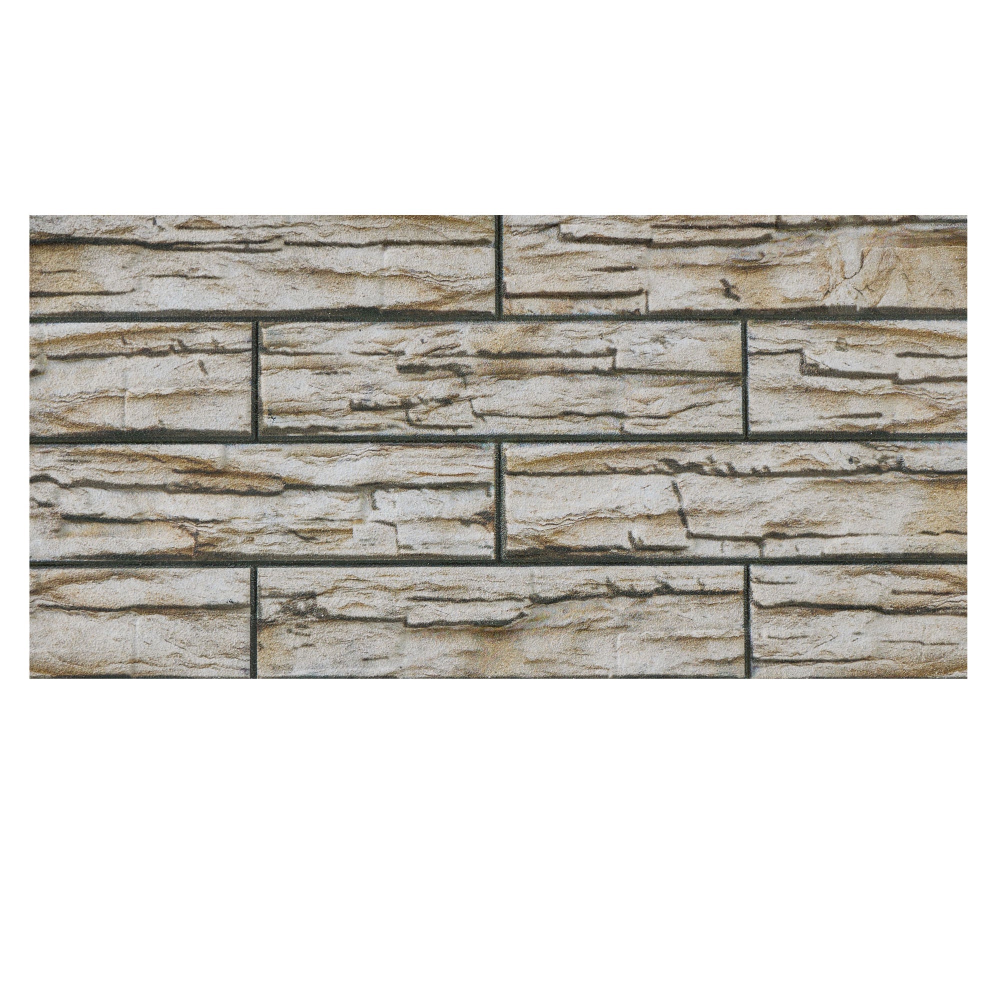 KESTAS-107 Ivory Block slate effect wall panel, decorative 3D panel for indoor and outdoor use