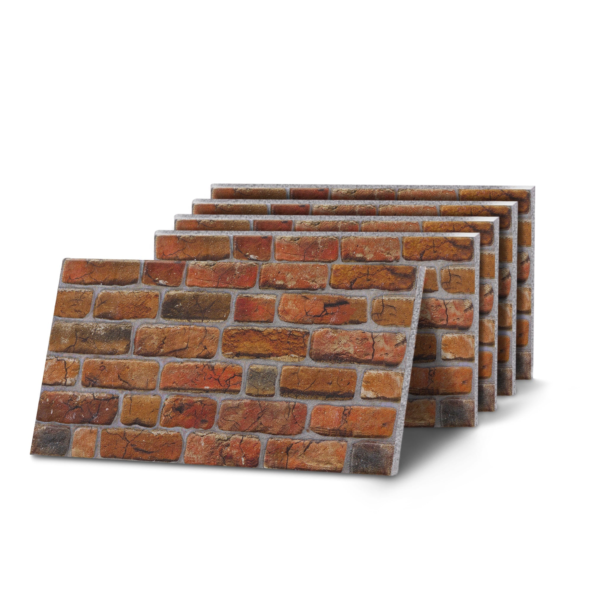TAS-601 Rustic Aged Amber brick effect wall panel, decorative 3D panel for indoor and outdoor use