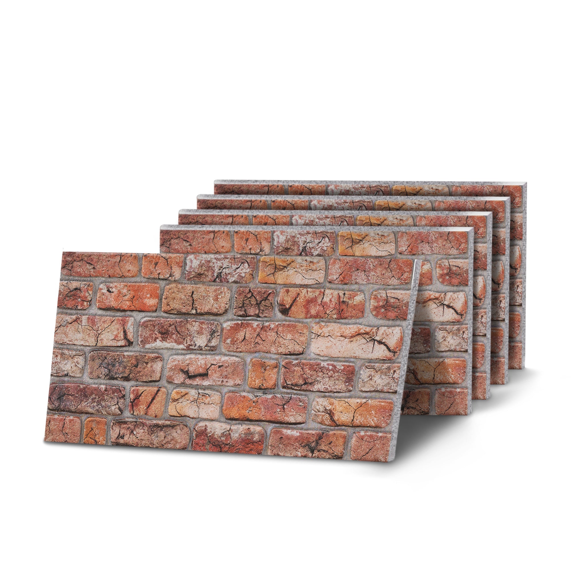 TAS-609 Rustic Tuscan Red brick effect wall panel, decorative 3D panel for indoor and outdoor use