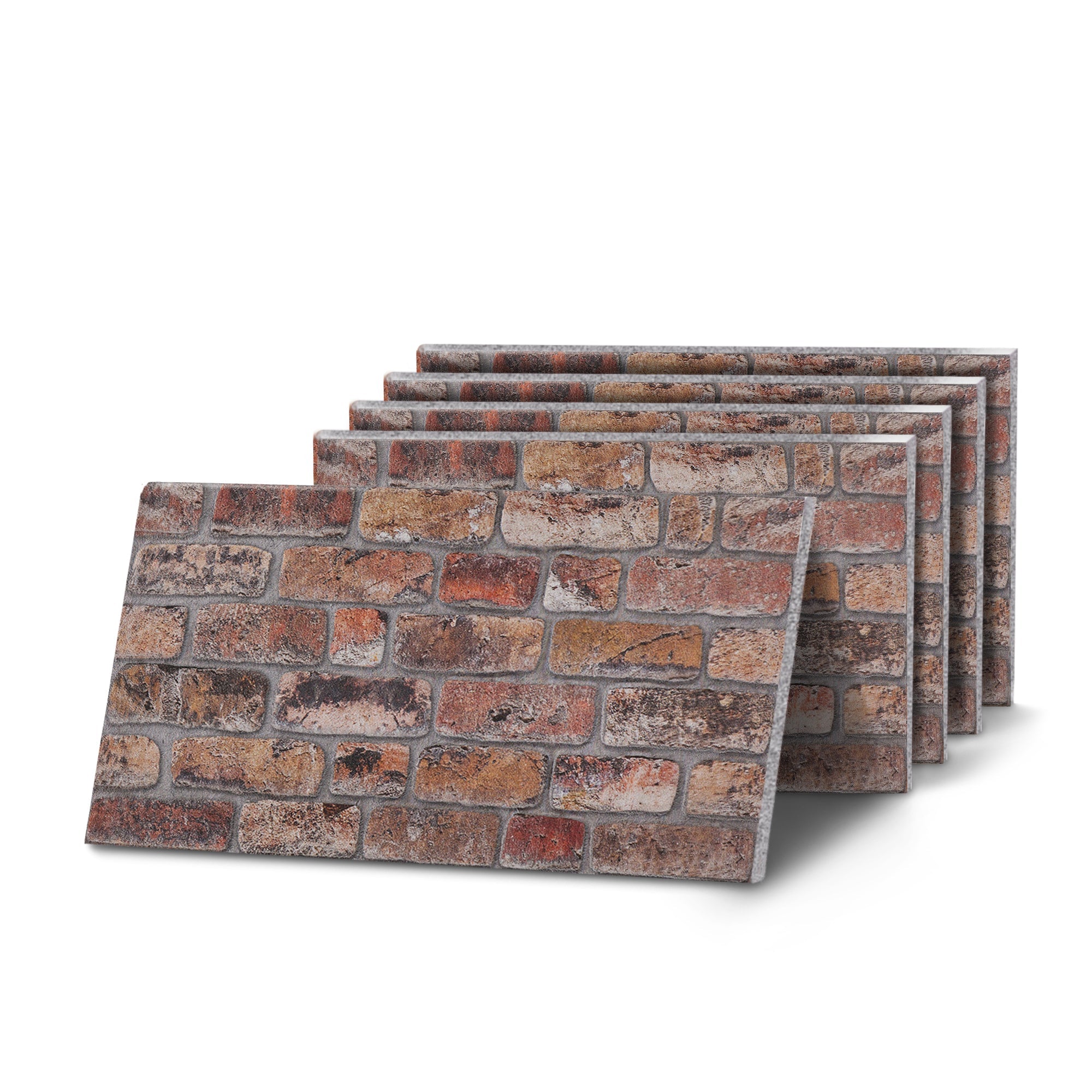TAS-615 Rustic Weathered Brown brick effect wall panel, decorative 3D panel for indoor and outdoor use