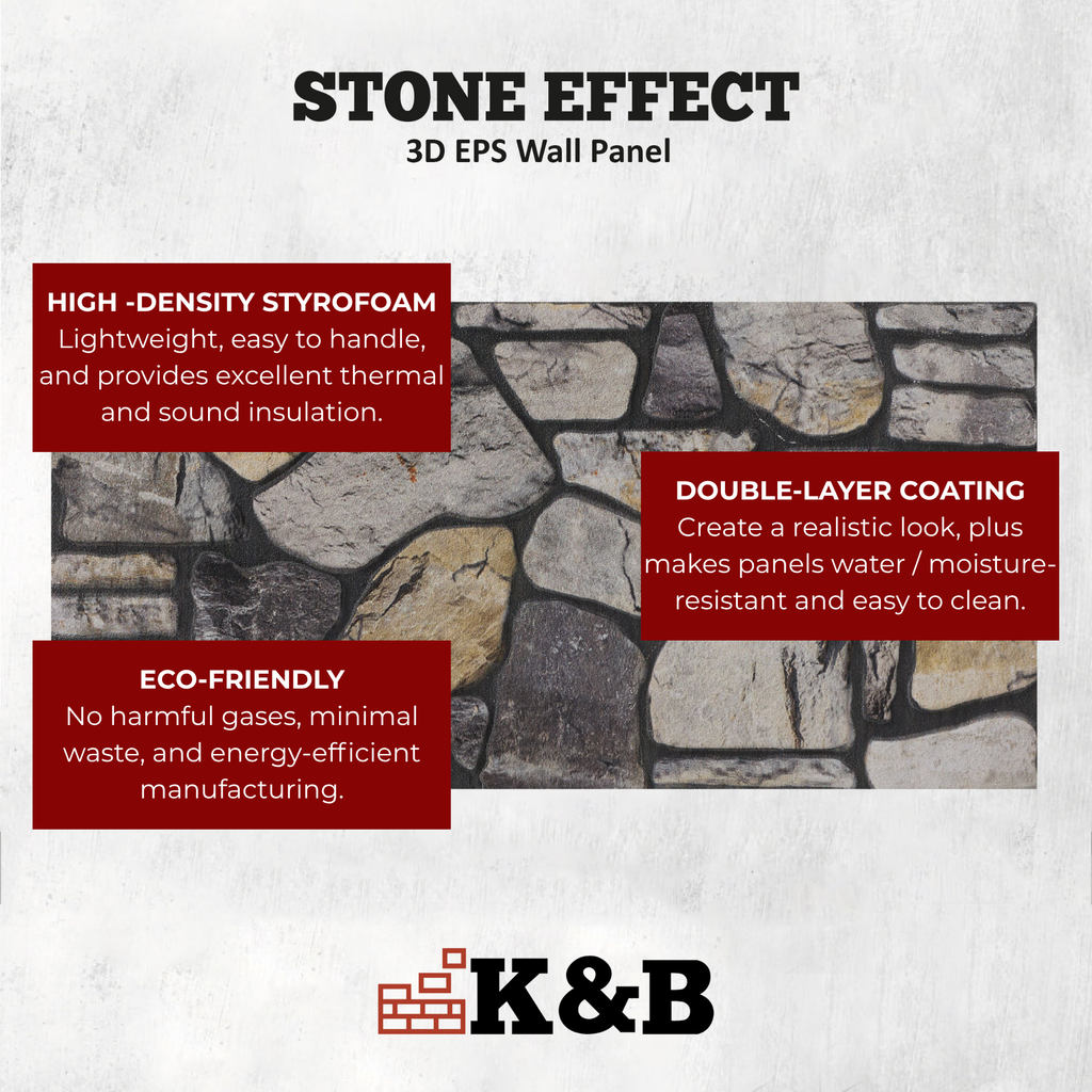 Cobblestone River Grey | Stone Effect | KARMA-102