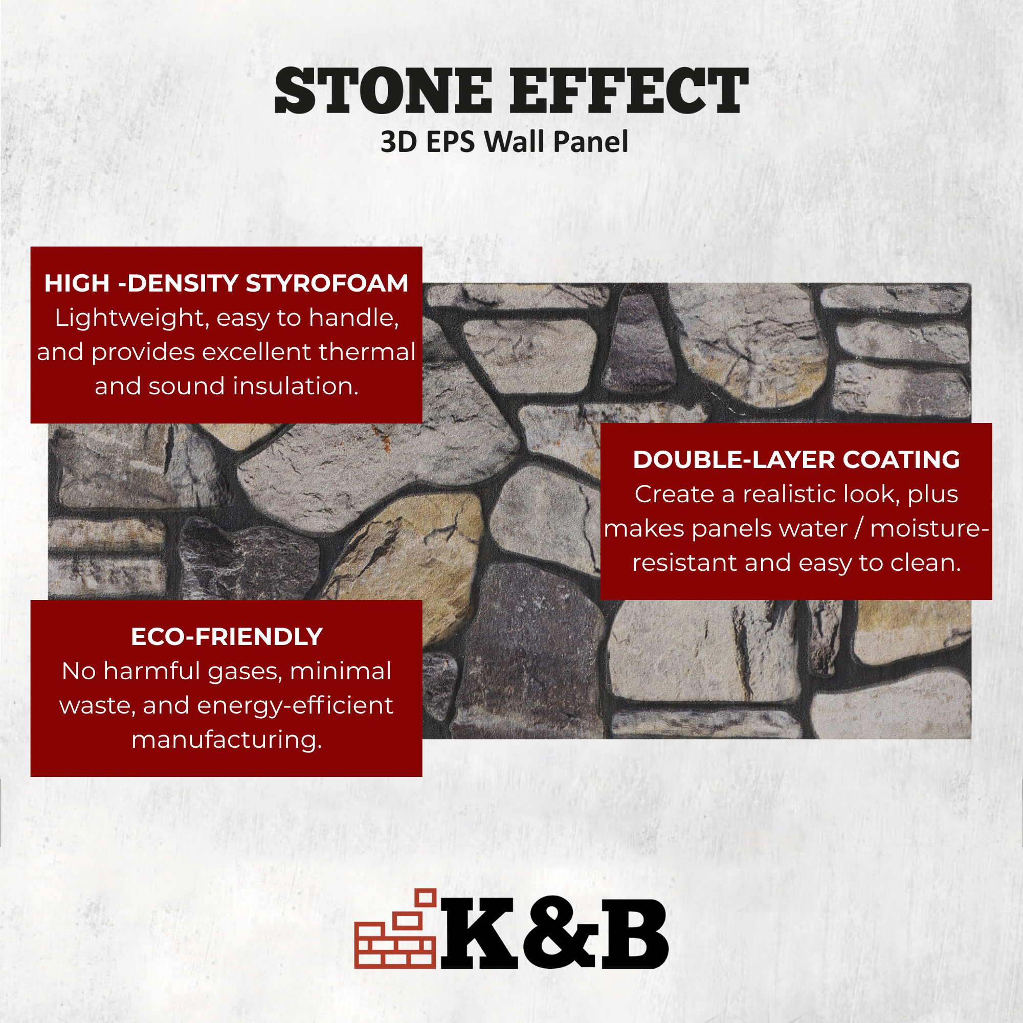 Cobblestone River Grey | Stone Effect | KARMA-102