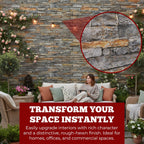OYTAS-102 Weathered Grey slate effect wall panel, decorative 3D panel for indoor and outdoor use