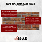 Rustic Aged Amber | Brick Effect | TAS-601