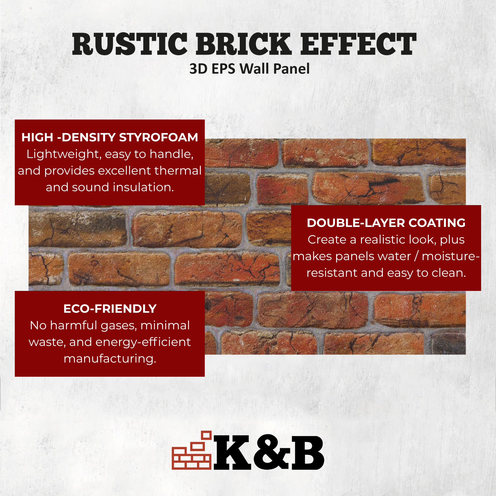 Rustic Aged Amber | Brick Effect | TAS-601
