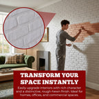 TAS-700 Rustic White brick effect wall panel, decorative 3D panel for indoor and outdoor use