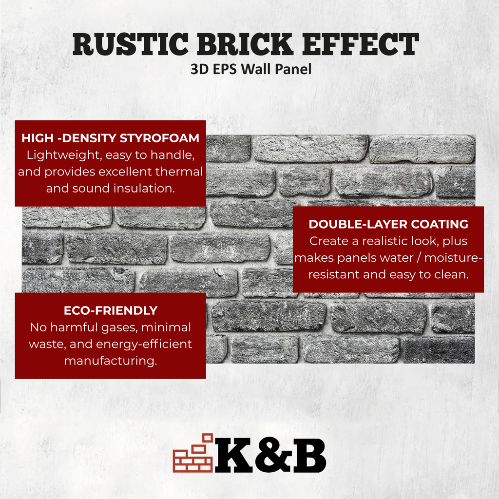 Rustic Grey | Brick Effect | TAS-707