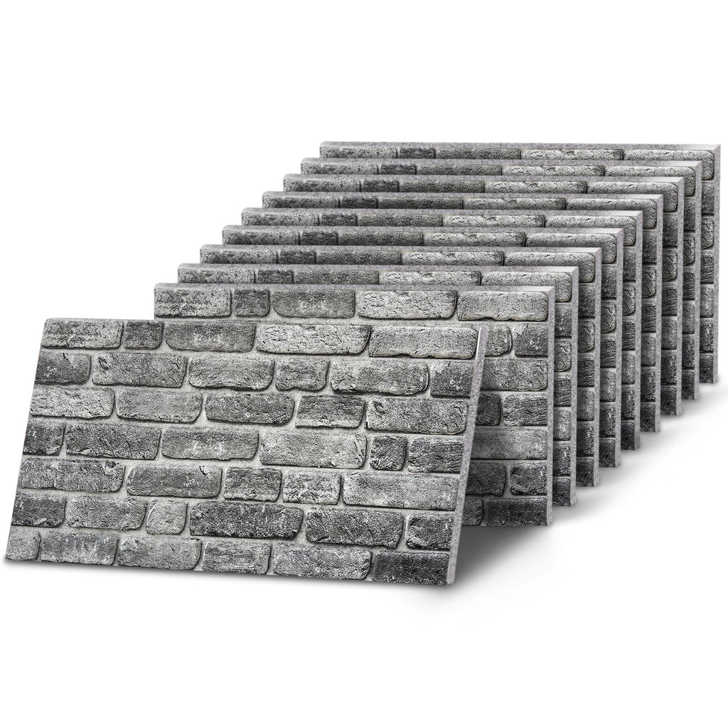 TAS-707 Rustic Grey brick effect wall panel, decorative 3D panel for indoor and outdoor use