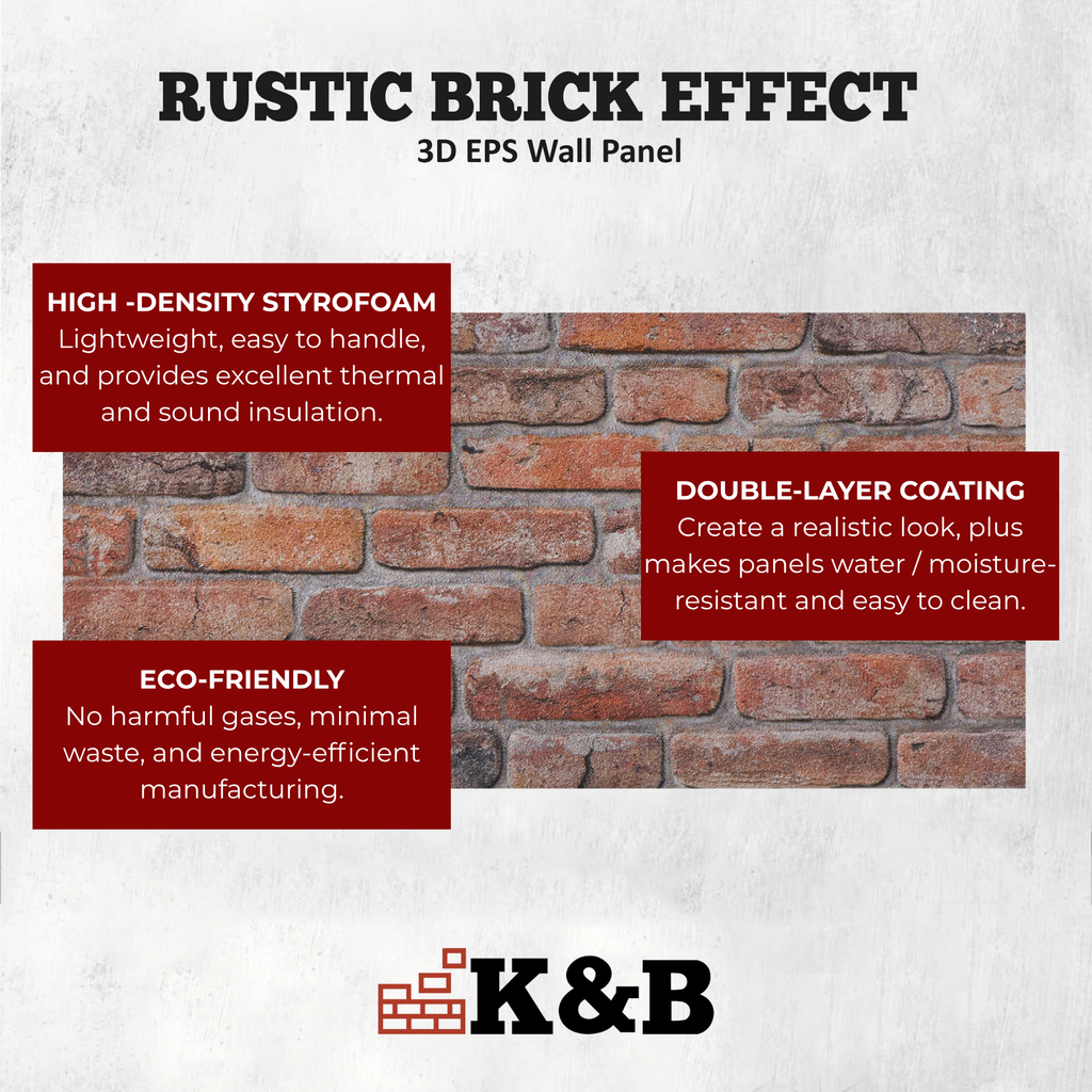 Rustic Reclaimed Red | Brick Effect | TAS-713
