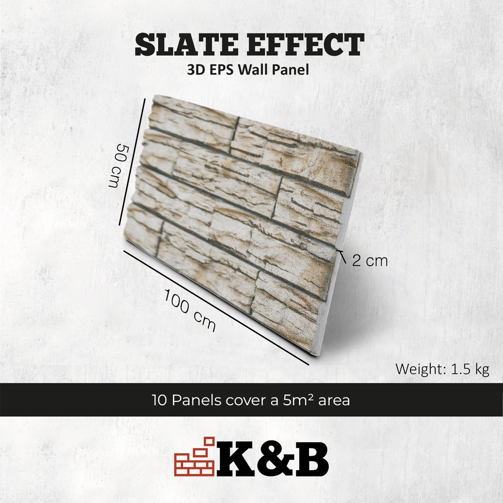 Ivory Block | Slate Effect | KESTAS-107