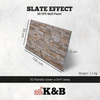 Natural Cream | Slate Effect | OYTAS-107