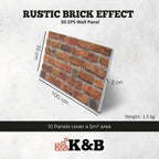 Rustic Aged Amber | Brick Effect | TAS-601