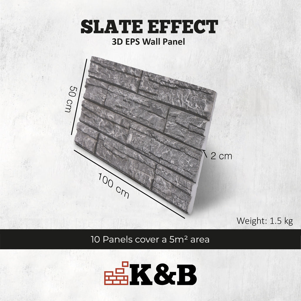 Marble Grey Block | Slate Effect | KESTAS-106